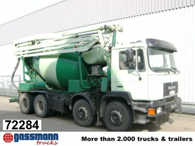 MAN 33.292 8x4 Mischer Stetter 7m³ mit Pumpe - Mixer pump truck: picture 1 MAN 33.292 8x4 Mischer Stetter 7m³ mit Pumpe - Mixer pump truck: picture 1
