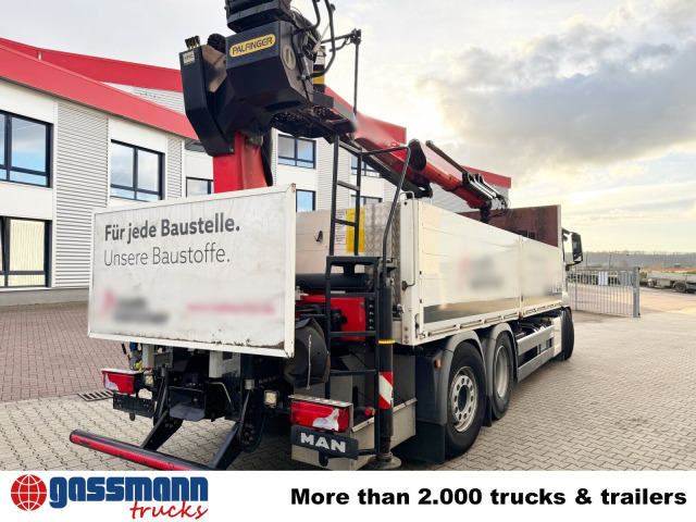 Dropside/ Flatbed truck, Crane truck MAN TGS 26.420 6x2-4 LL, Navi, Lenk-/Liftachse,: picture 11