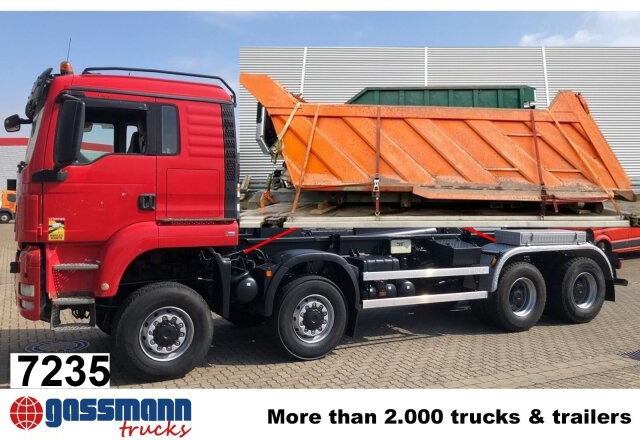 MAN TGS 41.480 8X8 BB, Bender Stahlmulde ca. 18m³, - Cab chassis truck: picture 1 MAN TGS 41.480 8X8 BB, Bender Stahlmulde ca. 18m³, - Cab chassis truck: picture 1