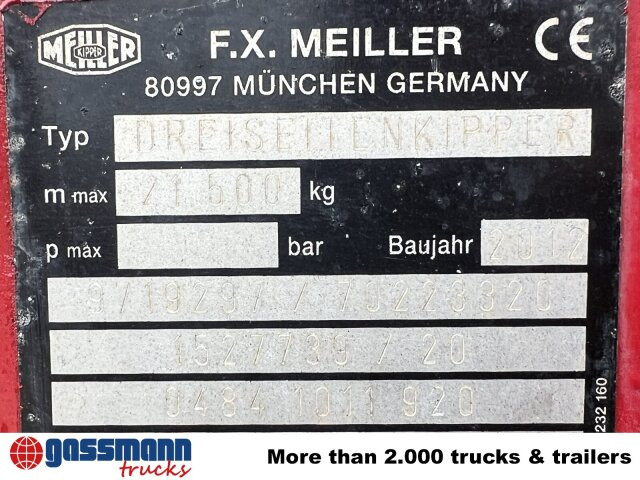 Meiller MEILLER 3-Seiten Kippaufbau, Bordmatik - Tipper body: picture 4 Meiller MEILLER 3-Seiten Kippaufbau, Bordmatik - Tipper body: picture 4