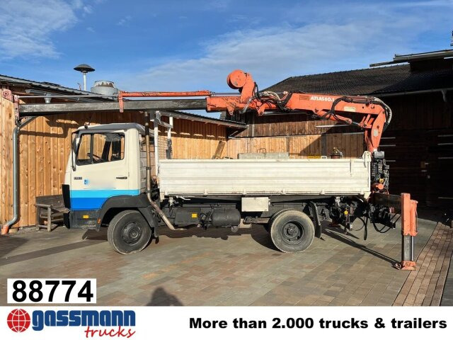 Mercedes-Benz 914 K 4x2, Kran Atlas 60.1, Funk - Tipper, Crane truck: picture 1 Mercedes-Benz 914 K 4x2, Kran Atlas 60.1, Funk - Tipper, Crane truck: picture 1