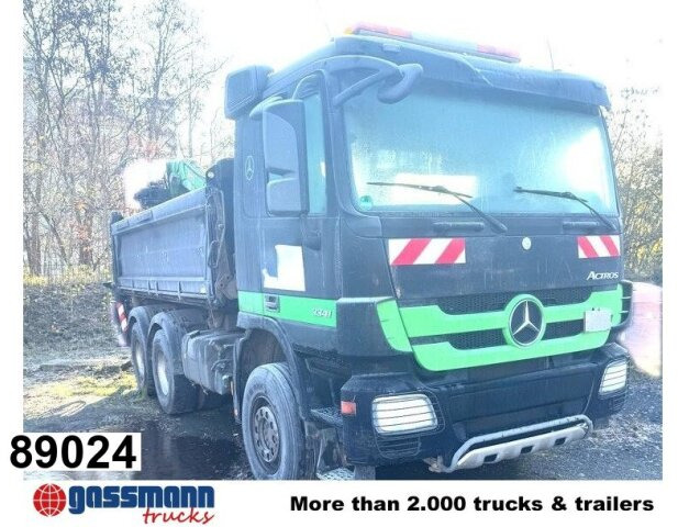 Mercedes-Benz Actros 3341 K 6x4, Bormatik links, Heckkran Penz - Tipper, Crane truck: picture 1 Mercedes-Benz Actros 3341 K 6x4, Bormatik links, Heckkran Penz - Tipper, Crane truck: picture 1