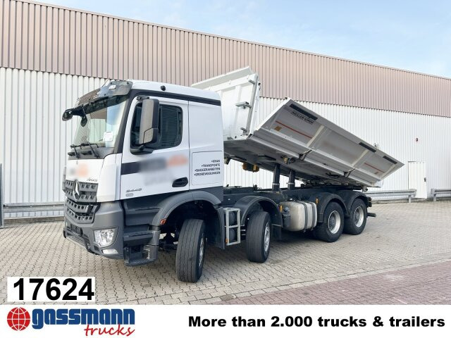 Mercedes-Benz Arocs 3445 K 8x4/4, Meiller Bordmatik links - Tipper: picture 1 Mercedes-Benz Arocs 3445 K 8x4/4, Meiller Bordmatik links - Tipper: picture 1