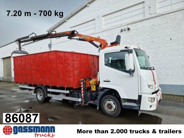 Renault D 180.75 4x2 mit Kran Palfinger PK6001 - Dropside/ Flatbed truck, Crane truck: picture 1 Renault D 180.75 4x2 mit Kran Palfinger PK6001 - Dropside/ Flatbed truck, Crane truck: picture 1
