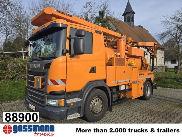 Scania G 320 4x2, Müller Vacumaster ca. 5,5m³, Funk - Road sweeper: picture 1 Scania G 320 4x2, Müller Vacumaster ca. 5,5m³, Funk - Road sweeper: picture 1