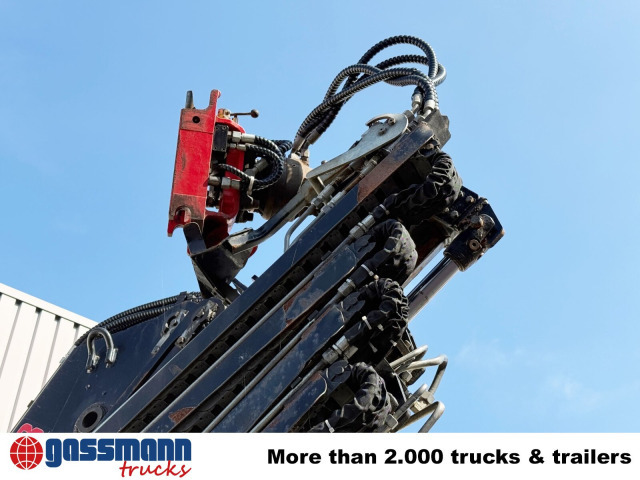 Dropside/ Flatbed truck, Crane truck Unimog U400 4x4, Frontzapfwelle, Heckkran Hiab XS: picture 7