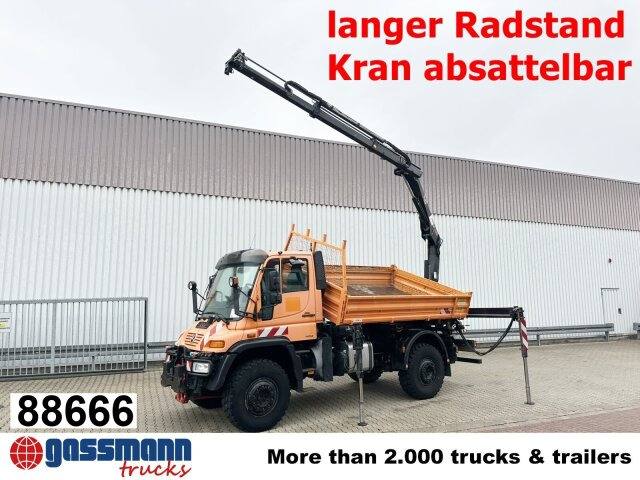 Unimog U500 4x4 405/40 mit Heckkran Hiab 077-1 HiDuo, - Van: picture 1 Unimog U500 4x4 405/40 mit Heckkran Hiab 077-1 HiDuo, - Van: picture 1