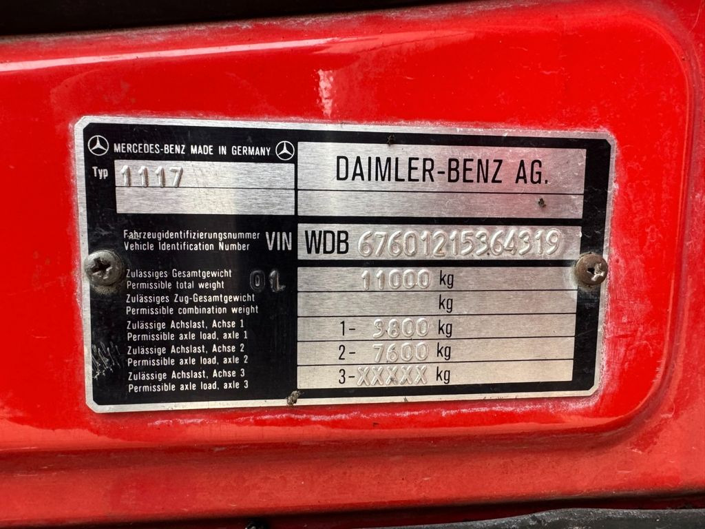 Truck Mercedes-Benz 1117 4x2 Fire truck - Feuerwehr - Tankspritze Mercedes-Benz 1117 4x2 Fire truck - Feuerwehr - Tankspritze: picture 9 Truck Mercedes-Benz 1117 4x2 Fire truck - Feuerwehr - Tankspritze Mercedes-Benz 1117 4x2 Fire truck - Feuerwehr - Tankspritze: picture 9