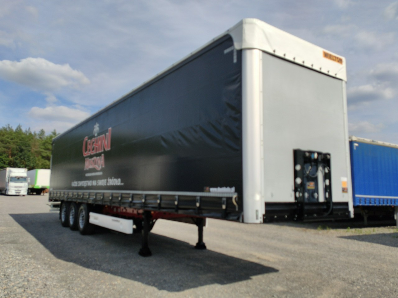 Curtainsider semi-trailer Wielton Standart Osie Saf Oś Podnoszona Super Stan: picture 12