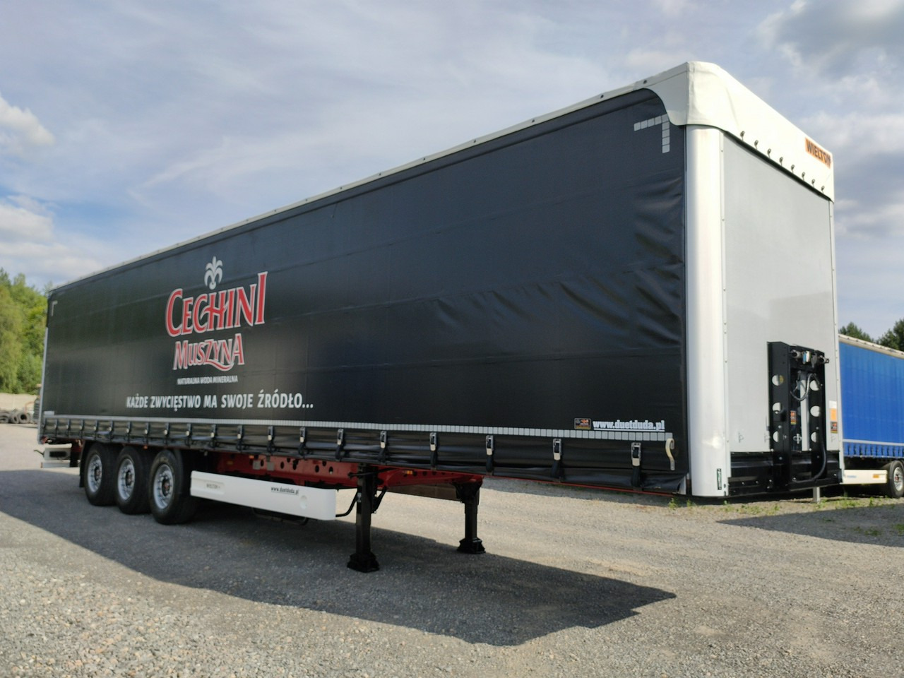 Curtainsider semi-trailer Wielton Standart Osie Saf Oś Podnoszona Super Stan: picture 11