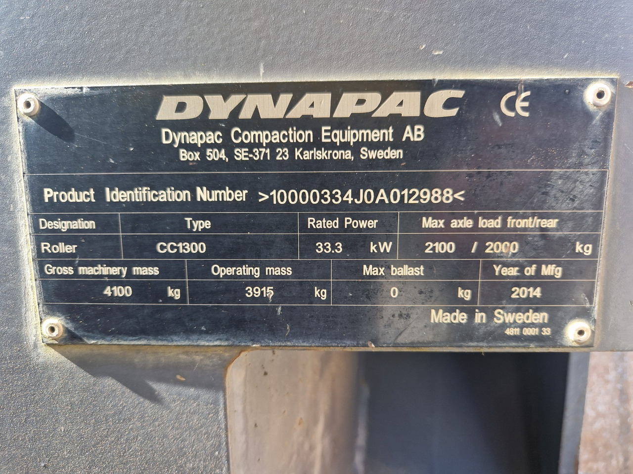 Roller DYNAPAC CC 1300: picture 9
