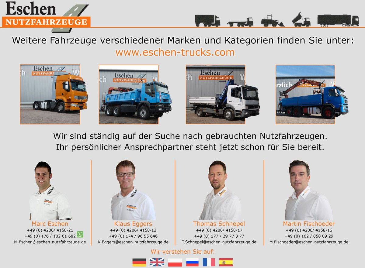Roll-off/ Skip trailer Hüffermann HSA 18.65 | Reifenprofil: 75%*Blatt*50mm Zugauge: picture 15