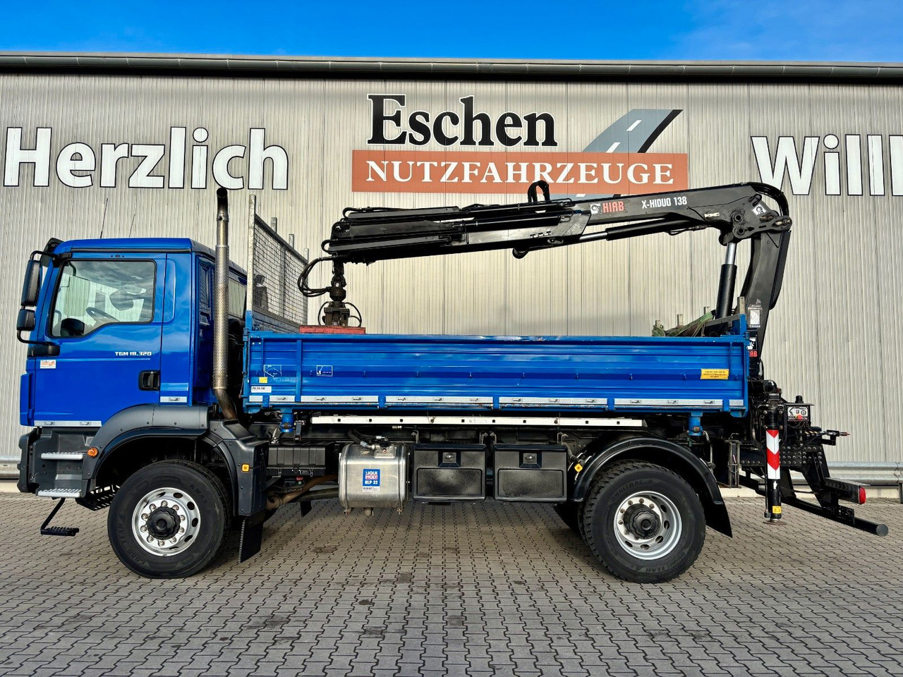 MAN TGM 18.320 4x4 BB | TÜV NEU*HIAB XHIDUO 138*FUNK - Tipper, Crane truck: picture 2 MAN TGM 18.320 4x4 BB | TÜV NEU*HIAB XHIDUO 138*FUNK - Tipper, Crane truck: picture 2