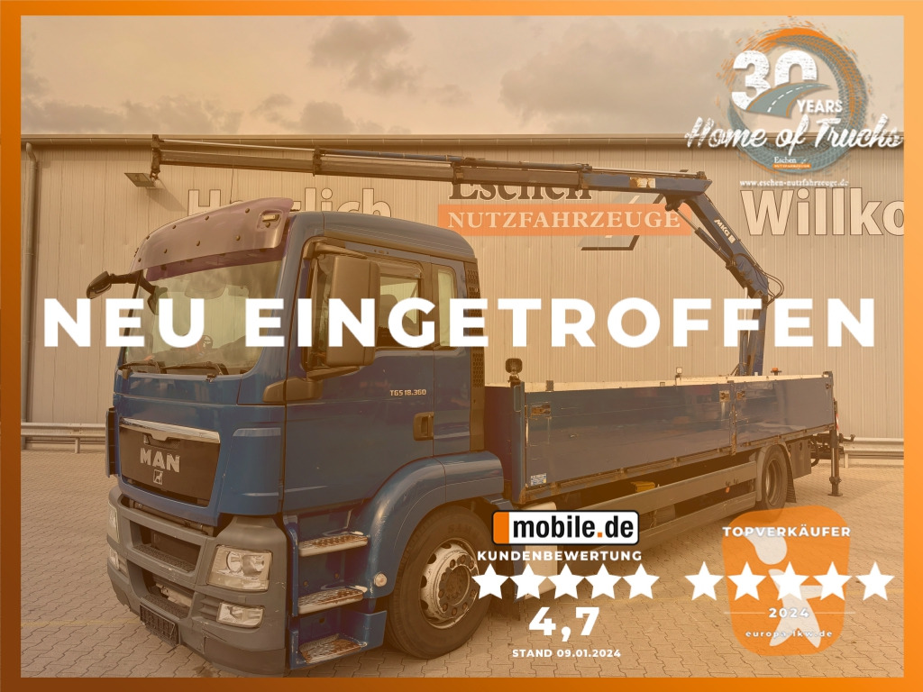 MAN TGS 18.360 4x2 LL / MKG HLK 111 Kran - Dropside/ Flatbed truck, Crane truck: picture 1 MAN TGS 18.360 4x2 LL / MKG HLK 111 Kran - Dropside/ Flatbed truck, Crane truck: picture 1