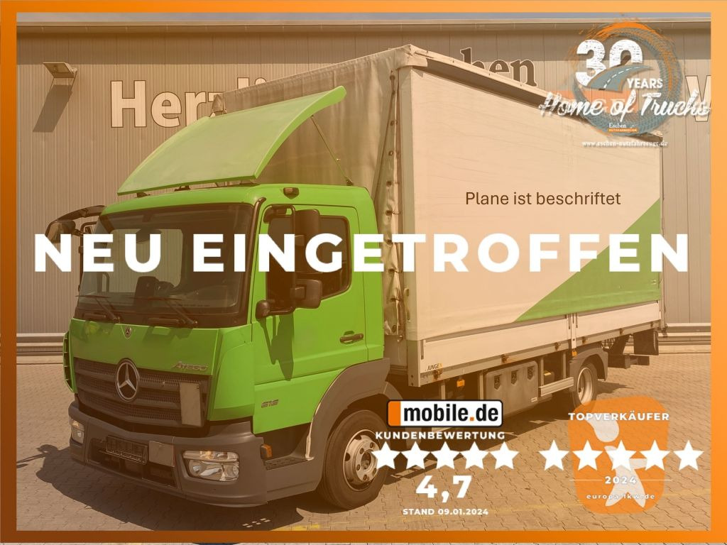 Curtain side van Mercedes-Benz Atego 818 | MBB LBW 1,00to.*Edscha*2x Gardine*AC: picture 1