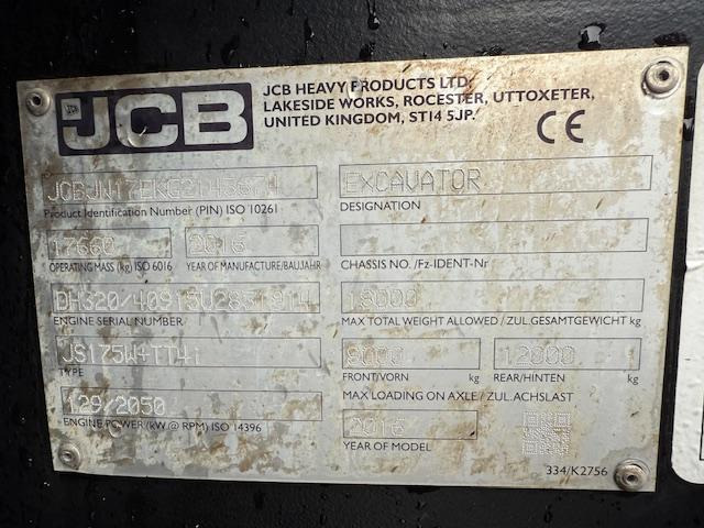 JCB JS 175 W+ - Wheel excavator: picture 5 JCB JS 175 W+ - Wheel excavator: picture 5
