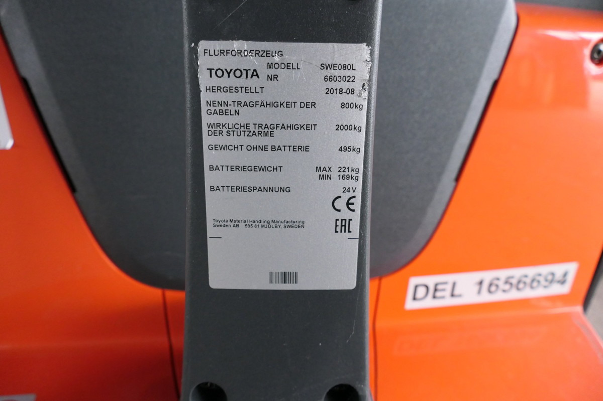 Pallet truck BT SWE 080L Batterie 16/2025: picture 8 Pallet truck BT SWE 080L Batterie 16/2025: picture 8