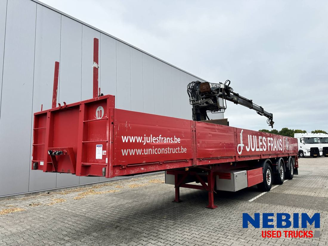 KWB P-393-STI-H - Hiab R 130-F3 - Stone Trailer - Dropside/ Flatbed semi-trailer: picture 1 KWB P-393-STI-H - Hiab R 130-F3 - Stone Trailer - Dropside/ Flatbed semi-trailer: picture 1