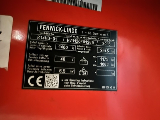 LINDE R-14-HD-01 - Reach truck: picture 2 LINDE R-14-HD-01 - Reach truck: picture 2