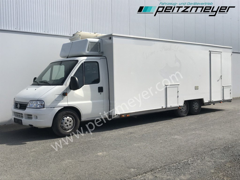 IVECO FIAT (I) Ducato Verkaufswagen 6,5 m - Motor neu vor 21 TKM + Kühltheke, Fritteuse - Vending truck: picture 1 IVECO FIAT (I) Ducato Verkaufswagen 6,5 m - Motor neu vor 21 TKM + Kühltheke, Fritteuse - Vending truck: picture 1