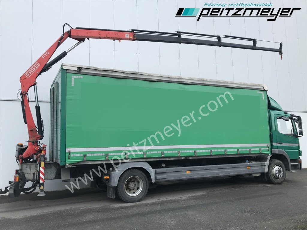 MERCEDES-BENZ Atego 1224 L Pritsche m. Heckkran Funk 4 x hydraulisch - Curtainsider truck, Crane truck: picture 4 MERCEDES-BENZ Atego 1224 L Pritsche m. Heckkran Funk 4 x hydraulisch - Curtainsider truck, Crane truck: picture 4