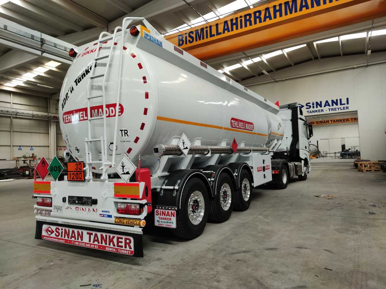 New Tank semi-trailer for transportation of fuel SINAN TANKER-TREYLER Aluminium, fuel tanker- Бензовоз Алюминьевый: picture 20