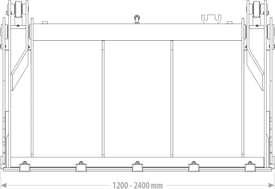 Klappschaufel 4 in 1 Schaufel Radlader Kramer Cat Liebherr Euro - Loader bucket: picture 3 Klappschaufel 4 in 1 Schaufel Radlader Kramer Cat Liebherr Euro - Loader bucket: picture 3