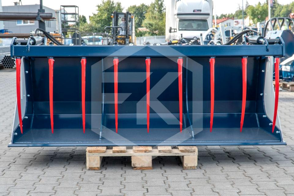 Krokodilschaufel Greifschaufel Frontlader Hoflader Euro - Loader bucket: picture 2 Krokodilschaufel Greifschaufel Frontlader Hoflader Euro - Loader bucket: picture 2