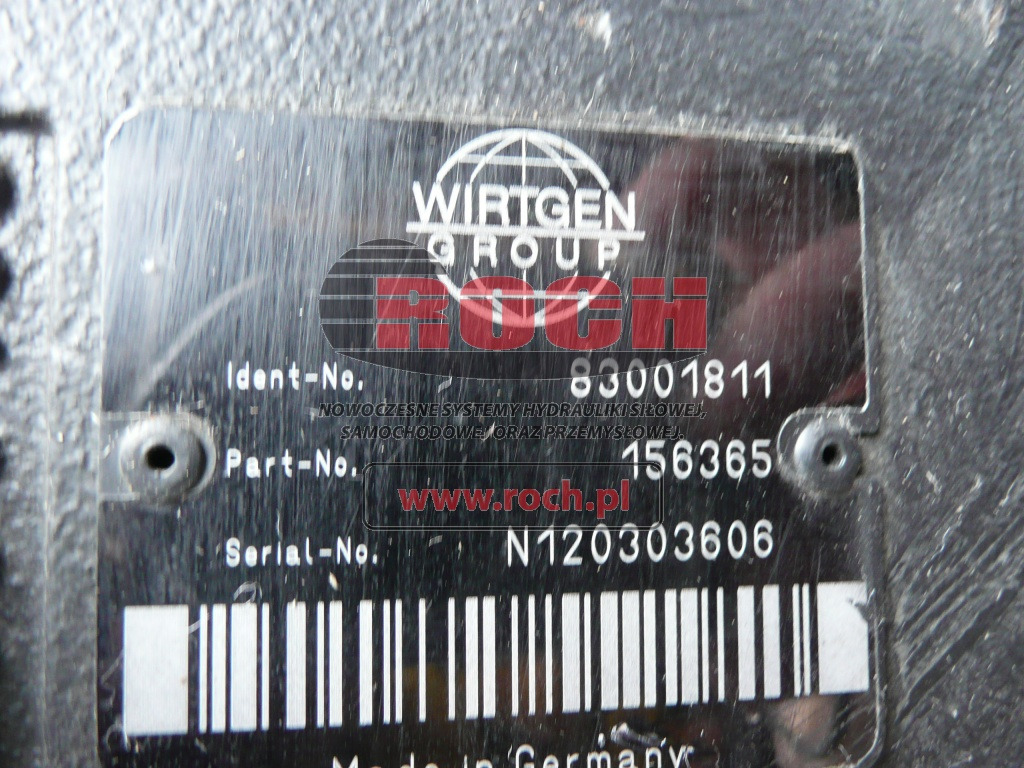 WIRTGEN 83001811 156365 - Hydraulic pump: picture 2 WIRTGEN 83001811 156365 - Hydraulic pump: picture 2