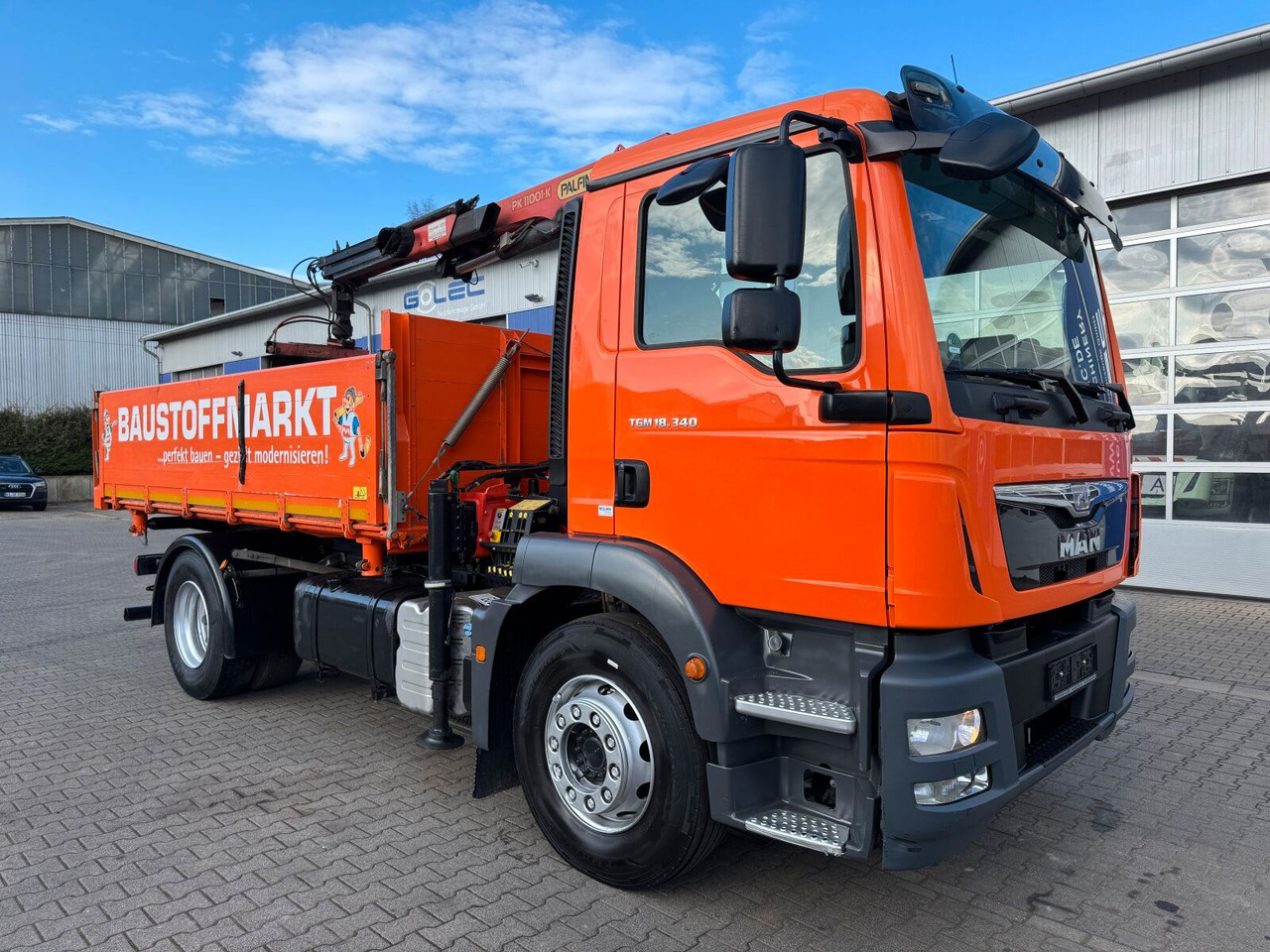 MAN TGM 18.340 4x2 Euro 6 Kipper Kran PK11001.K - Tipper, Crane truck: picture 1 MAN TGM 18.340 4x2 Euro 6 Kipper Kran PK11001.K - Tipper, Crane truck: picture 1