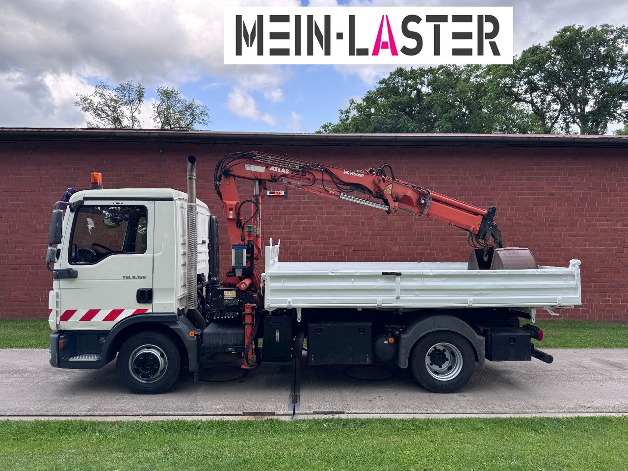 MAN TGL 8.150 3 S-Kipper Atlas 75 10m -1t. Funk FB - Tipper van: picture 4 MAN TGL 8.150 3 S-Kipper Atlas 75 10m -1t. Funk FB - Tipper van: picture 4