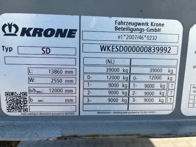 Krone 2018 XL P400 MEGA HUPAC - FERRY SPEC TRAILER WITH RAMPS - Closed box semi-trailer: picture 5 Krone 2018 XL P400 MEGA HUPAC - FERRY SPEC TRAILER WITH RAMPS - Closed box semi-trailer: picture 5