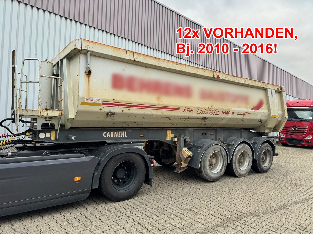 Carnehl CHKS/HH CHKS/HH, Stahlmulde ca. 26m³, 20x VORHANDEN, Liftachse - Tipper semi-trailer: picture 1 Carnehl CHKS/HH CHKS/HH, Stahlmulde ca. 26m³, 20x VORHANDEN, Liftachse - Tipper semi-trailer: picture 1