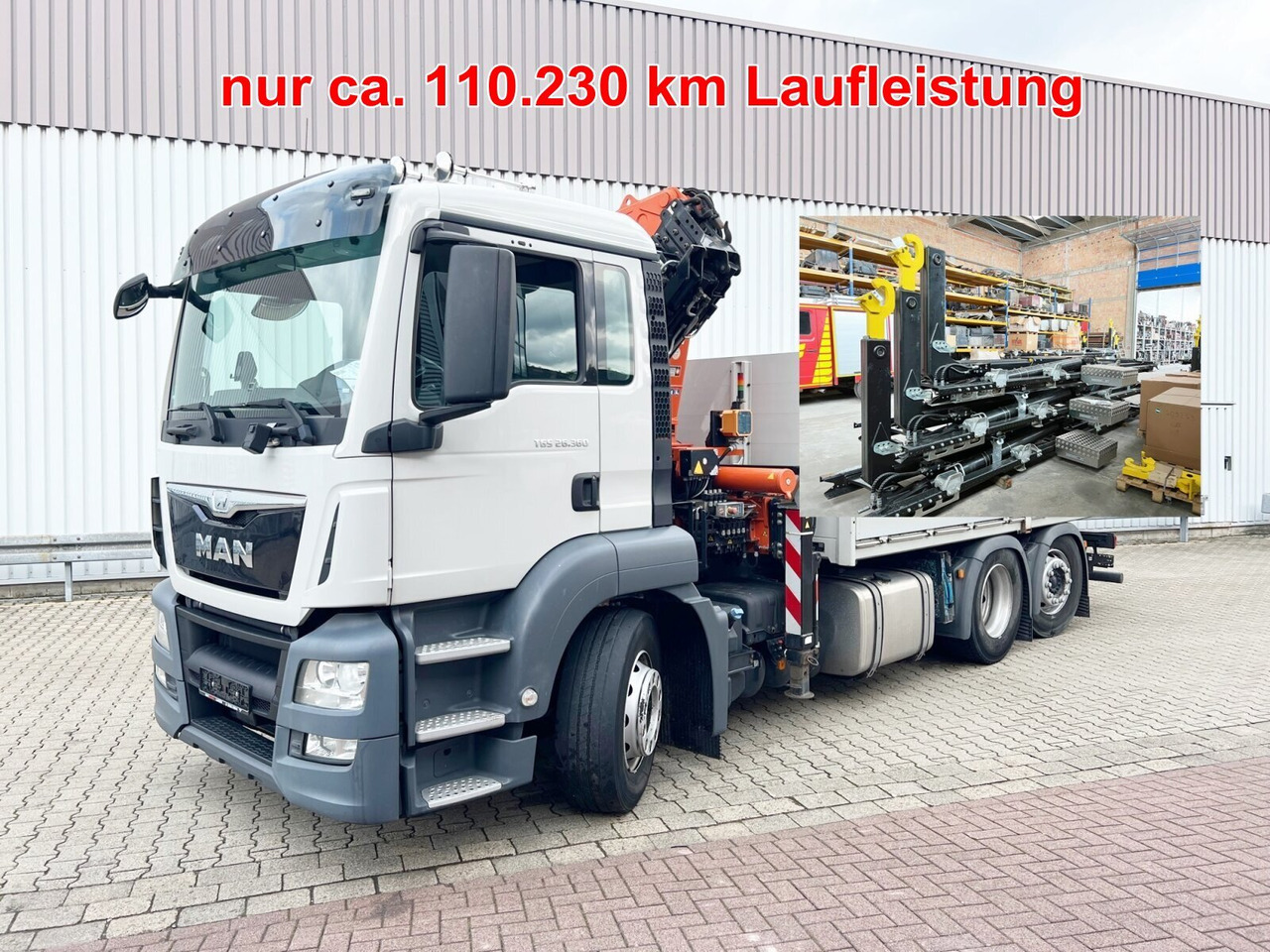 MAN TGS 26.360 6x2, Kran Atlas AK 206.3E A5 TGS 26.360 6x2, Kran Atlas AK 206.3E A5, Funk - Hook lift truck, Crane truck: picture 1 MAN TGS 26.360 6x2, Kran Atlas AK 206.3E A5 TGS 26.360 6x2, Kran Atlas AK 206.3E A5, Funk - Hook lift truck, Crane truck: picture 1