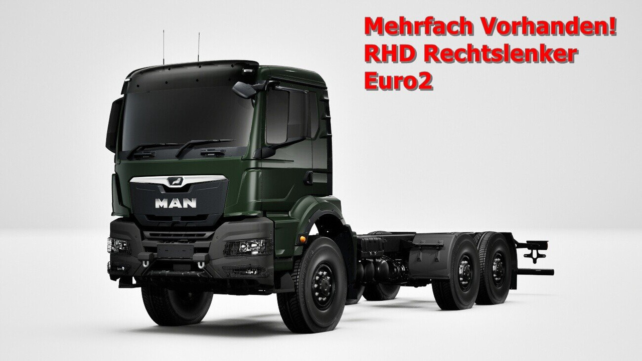 MAN TGS 33.440 6x6 BB CH RHD TGS 33.440 6x6 BB CH RHD, Euro2, Rechtslenker, Einzelbereifung - Cab chassis truck: picture 1 MAN TGS 33.440 6x6 BB CH RHD TGS 33.440 6x6 BB CH RHD, Euro2, Rechtslenker, Einzelbereifung - Cab chassis truck: picture 1