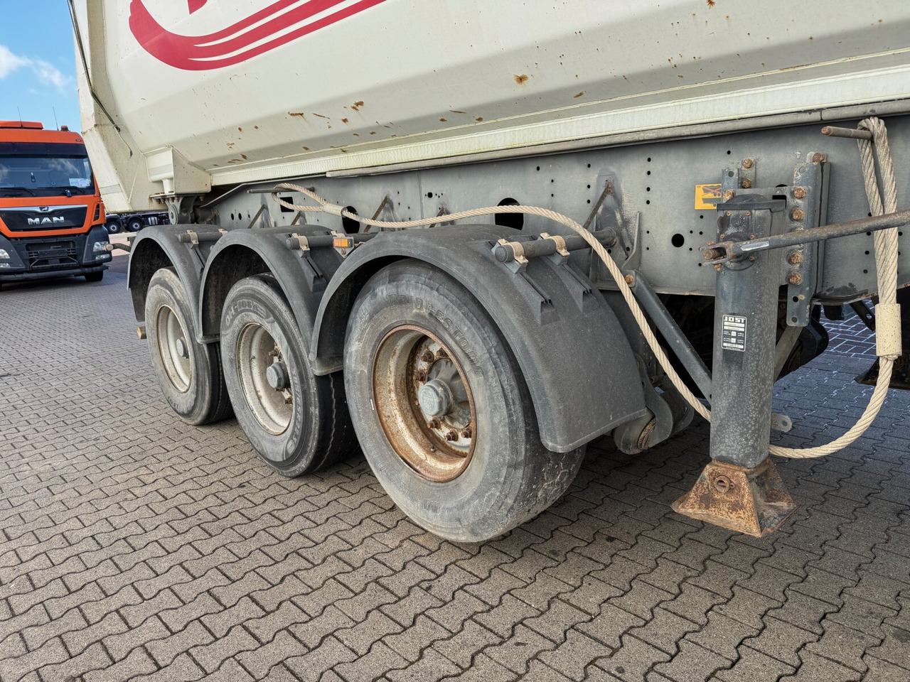 Tipper semi-trailer Meiller MHPS 12/27 MHPS 12/27, Stahlmulde ca. 26m³, Liftachse: picture 10
