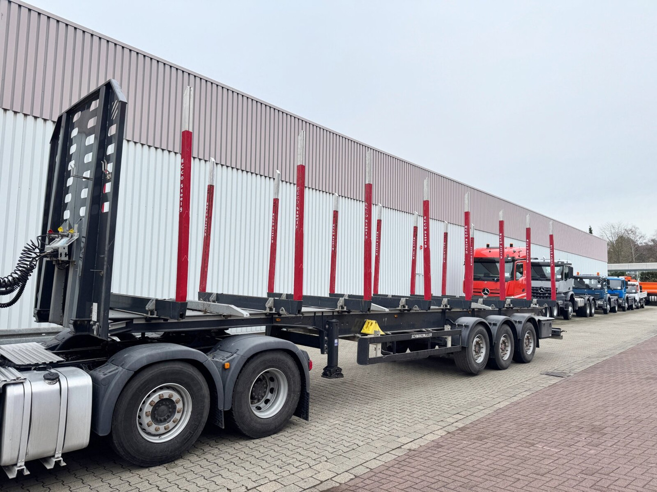 Schwarzmüller 3-Achs Holzauflieger 3-Achs Holzauflieger, Liftachse, MEHRFACH VORHANDEN! - Log semi-trailer: picture 4 Schwarzmüller 3-Achs Holzauflieger 3-Achs Holzauflieger, Liftachse, MEHRFACH VORHANDEN! - Log semi-trailer: picture 4