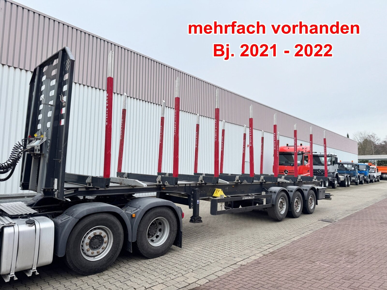 Schwarzmüller 3-Achs Holzauflieger 3-Achs Holzauflieger, Liftachse, MEHRFACH VORHANDEN! - Log semi-trailer: picture 1 Schwarzmüller 3-Achs Holzauflieger 3-Achs Holzauflieger, Liftachse, MEHRFACH VORHANDEN! - Log semi-trailer: picture 1
