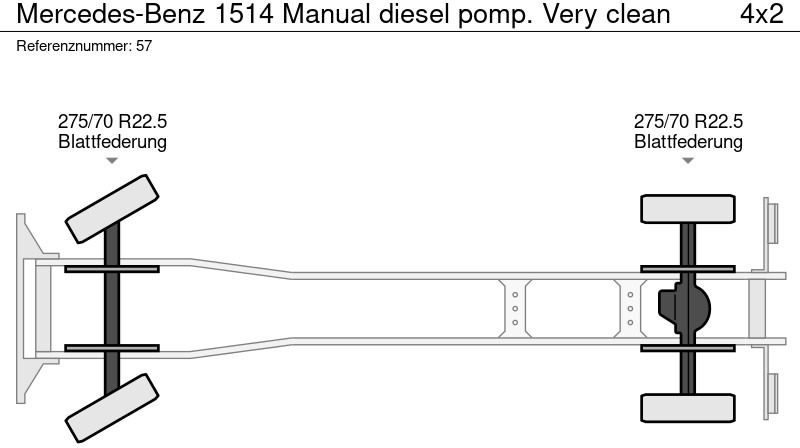 Cable system truck Mercedes-Benz 1514 Manual diesel pomp. Very clean: picture 18