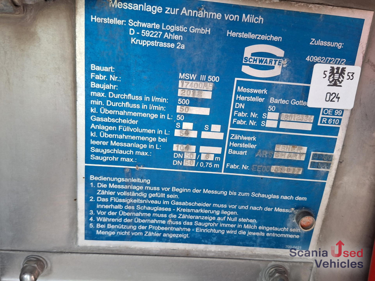 MAN TGS 26.460 6X2*4 Milchtank! - Tank truck: picture 4 MAN TGS 26.460 6X2*4 Milchtank! - Tank truck: picture 4