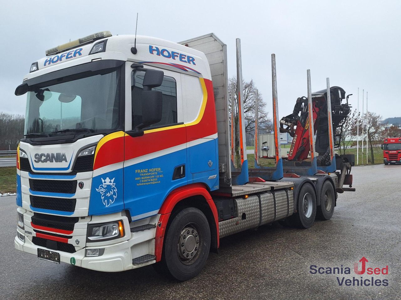 Log truck, Crane truck SCANIA R 580 B6x4NB+Epsilon M12 Z: picture 11 Log truck, Crane truck SCANIA R 580 B6x4NB+Epsilon M12 Z: picture 11
