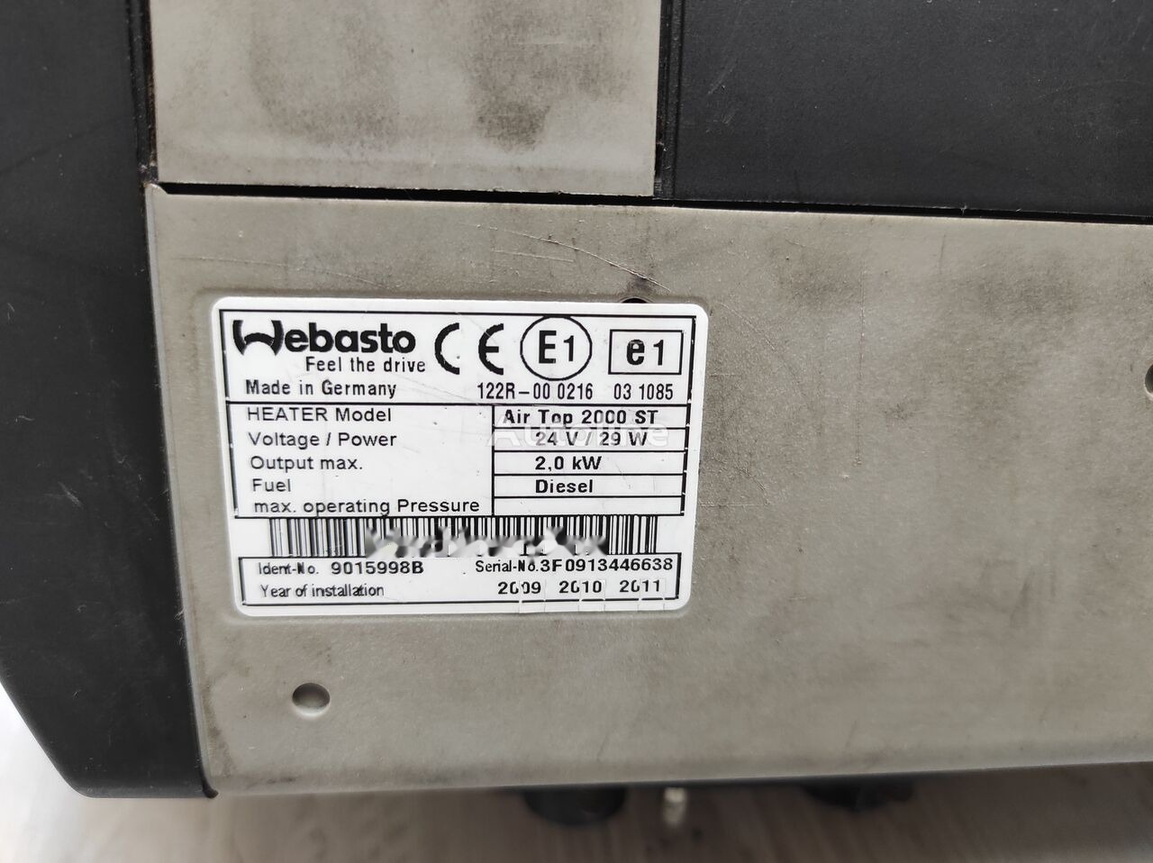 Webasto   Renault truck - Heating/ Ventilation for Truck: picture 4 Webasto   Renault truck - Heating/ Ventilation for Truck: picture 4