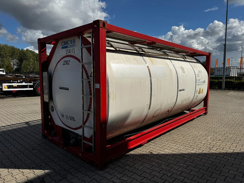 CIMC 20FT ISO, 25.050L / 1-COMP / 3 BAFFELS / T12 / 22K2 / 4 manholes / ADR valid until 11/2026 - Tank container: picture 4 CIMC 20FT ISO, 25.050L / 1-COMP / 3 BAFFELS / T12 / 22K2 / 4 manholes / ADR valid until 11/2026 - Tank container: picture 4