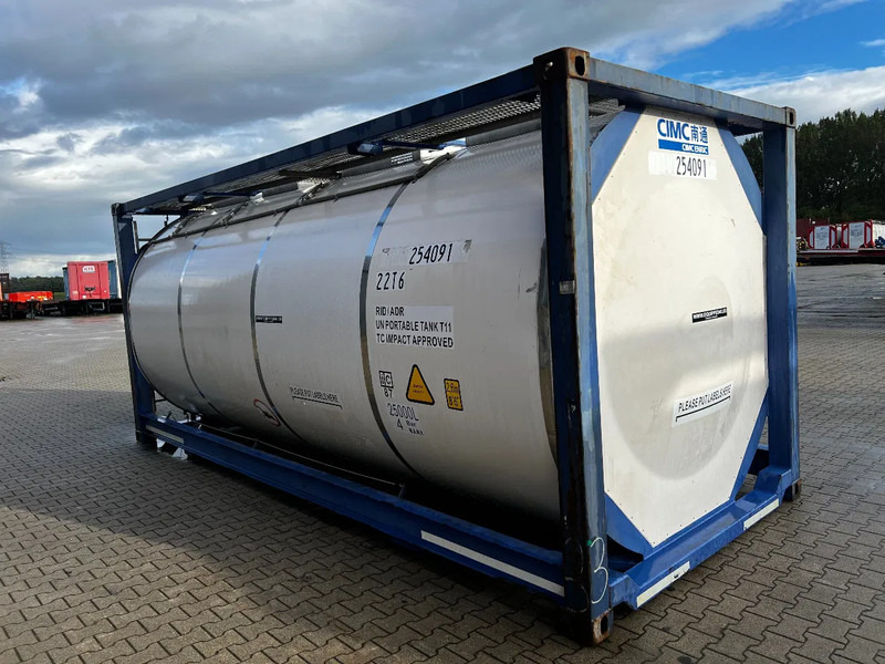 Storage tank for transportation of chemicals CIMC 20FT ISO, 25.070L/1-COMP/3 BAFFELS/4 manholes, ADR valid until 01/2027: picture 6