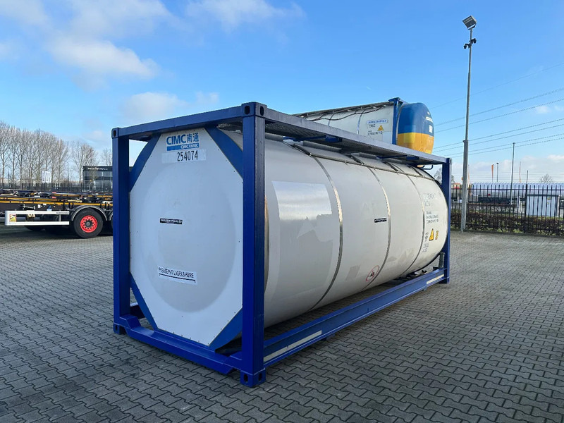 Storage tank for transportation of chemicals CIMC 20FT ISO, 25.090L / 1-COMP / 3 BAFFELS / T12 / 4 manholes / ADR valid until 02/2027: picture 6 Storage tank for transportation of chemicals CIMC 20FT ISO, 25.090L / 1-COMP / 3 BAFFELS / T12 / 4 manholes / ADR valid until 02/2027: picture 6