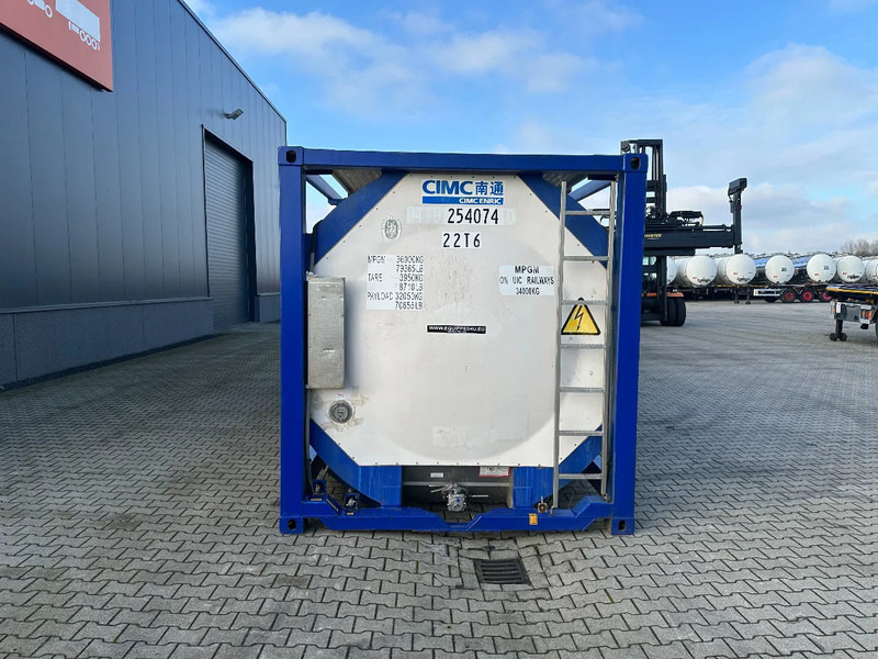 CIMC 20FT ISO, 25.090L / 1-COMP / 3 BAFFELS / T12 / 4 manholes / ADR valid until 02/2027 - Storage tank: picture 2 CIMC 20FT ISO, 25.090L / 1-COMP / 3 BAFFELS / T12 / 4 manholes / ADR valid until 02/2027 - Storage tank: picture 2