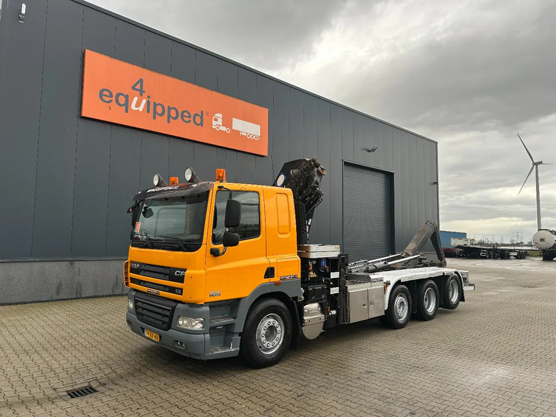 DAF CF 85.410 8x2 / HMF 3000 K6 crane (30T/m 6x extendable) + remote / HYVALIFT 26Tkg HOOK, / EURO-5 / NL-TRUCK - Hook lift truck: picture 3 DAF CF 85.410 8x2 / HMF 3000 K6 crane (30T/m 6x extendable) + remote / HYVALIFT 26Tkg HOOK, / EURO-5 / NL-TRUCK - Hook lift truck: picture 3