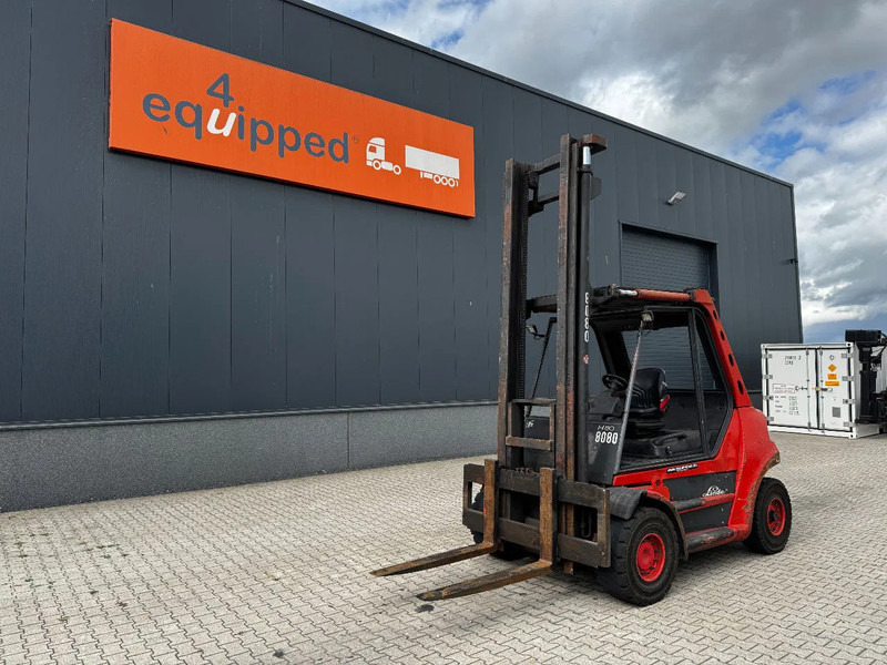 Linde H80D FORKLIFT, 8000KG, duplex, 6 cil. Deutz diesel, 14.934hrs, - Diesel forklift: picture 1 Linde H80D FORKLIFT, 8000KG, duplex, 6 cil. Deutz diesel, 14.934hrs, - Diesel forklift: picture 1
