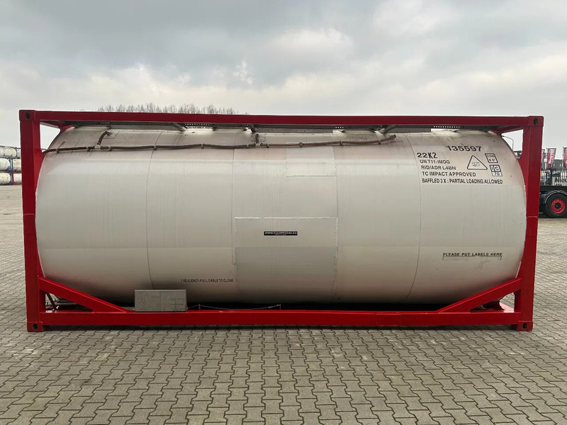 SINGAMAS 20FT ISO, 26.000L/1-COMP/3 BAFFELS/3 manholes, 5Y: 08-2027, L4BN, T11 - Tank container: picture 3 SINGAMAS 20FT ISO, 26.000L/1-COMP/3 BAFFELS/3 manholes, 5Y: 08-2027, L4BN, T11 - Tank container: picture 3