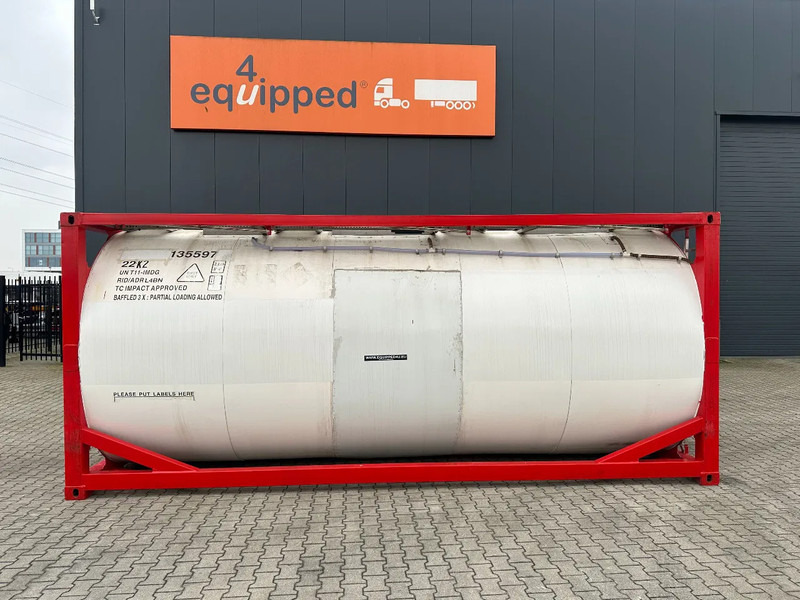 SINGAMAS 20FT ISO, 26.000L/1-COMP/3 BAFFELS/3 manholes, 5Y: 08-2027, L4BN, T11 - Tank container: picture 2 SINGAMAS 20FT ISO, 26.000L/1-COMP/3 BAFFELS/3 manholes, 5Y: 08-2027, L4BN, T11 - Tank container: picture 2